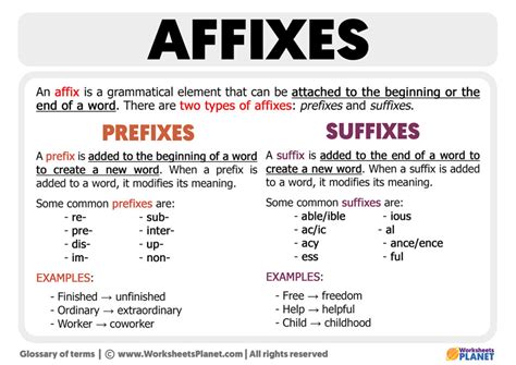 poe affixes and suffixes.